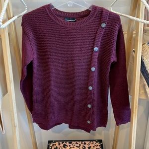 NWT Fortune + Ivy Sweater with button detail